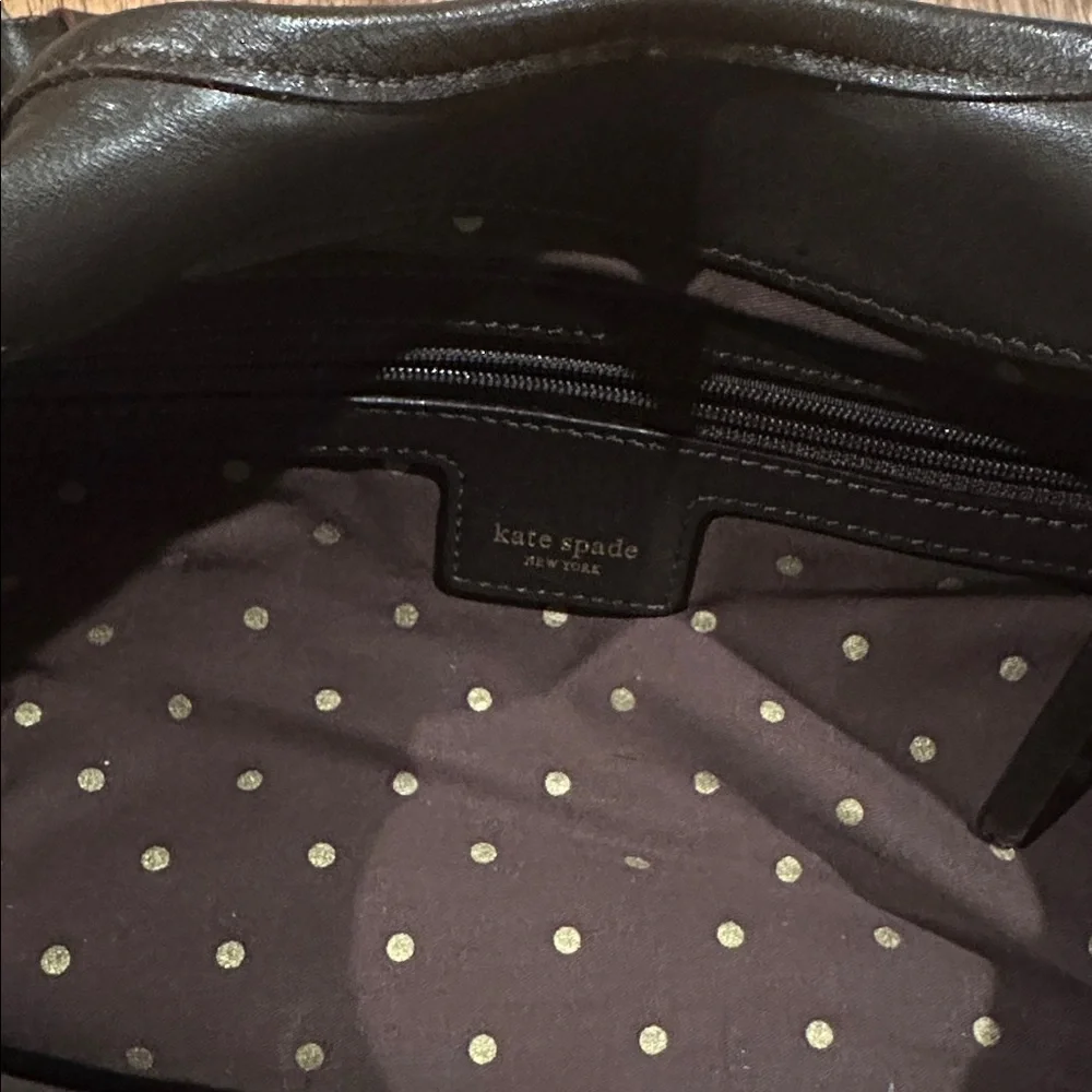 Rare Vintage Kate Spade Metallic Silver Hobo Bag - EUC!